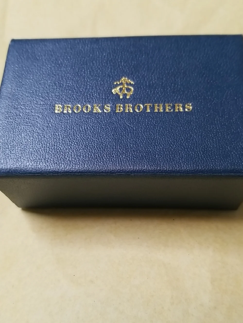 Brooks Brothers Silver cuff links W/fabric pattern NWOT